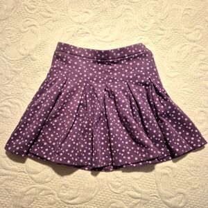 Pumpkin Patch girls size 6 purple with star design french terry skirt VGUC